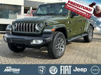 Gebraucht Jeep Wrangler Sahara 272 PS (200 kW) 2024 Sarge green clear coat SUV