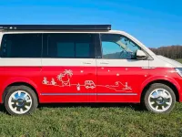 Gebraucht VW Multivan Generation Six 150 PS (110 kW) 2016 Rot Van / Kleinbus