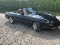 Gebraucht Alfa Romeo Spider 120 PS (88 kW) 1991 Schwarz Cabrio
