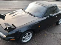Gebraucht Mazda MX5 90 PS (66 kW) 1997 Schwarz Cabrio