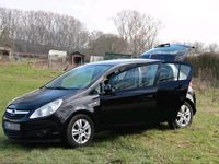 Gebraucht Opel Corsa 2009 Schwarz Kleinwagen