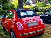 Używany Fiat 500 2011 Czerwony Kabriolet