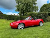 Second-hand Mazda MX5 116 CP (85 kW) 1990 Roșu Cabrio