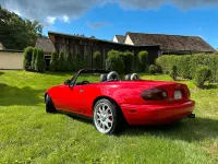 Second-hand Mazda MX5 116 CP (85 kW) 1990 Roșu Cabrio