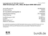 gebraucht BMW 420 Gran Coupé d 579,-/0Anz M-Sport AHK GSD Laser