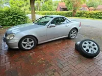 Gebraucht Mercedes SLK200 163 PS (119 kW) 2002 Silber Cabrio