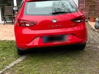 Usata Seat Leon 110 CV (80 kW) 2015 Rosso Utilitaria
