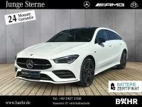 Gebraucht Mercedes CLA250e AMG 160 PS (117 kW) 2021 Unilack polarweiß Coupé