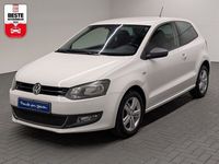 Gebraucht VW Polo Match 69 PS (50 kW) 2012 Weiß (candyweiß) Kleinwagen