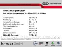 gebraucht Audi A3 Sportback advanced 30TDI S tr. LED*AHK*8-fach