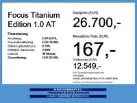 Neu Ford Focus Titanium 155 PS (114 kW) 2026 Agate black Limousine