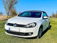 Gebraucht VW Golf Cabriolet Life 105 PS (77 kW) 2013 Weiß Cabrio