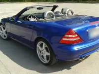 Gebraucht Mercedes SLK200 163 PS (119 kW) 2000 Blau Cabrio