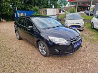 Gebraucht Ford Focus 101 PS (74 kW) 2014 Pantherschwarz metallic Kombi