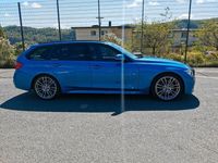 gebraucht BMW 320 3er d F31 Touring M Paket Performance Kit blau