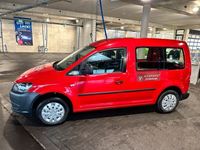 gebraucht VW Caddy Kasten rot Bj 2014 1,6TDI 75PS 1. Hand