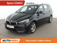 Gebraucht BMW 218 Gran Tourer Advantage 140 PS (102 kW) 2018 Schwarz Van / Kleinbus