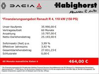 Neu Renault 4 E-Tech Komfort 110 kW (150 PS) 2025 Weiß SUV