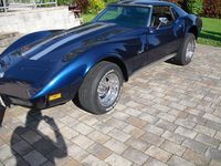Second-hand Corvette C3 250 CP (183 kW) 1973 Albastru