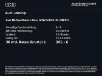 Gebraucht Audi Q4 Sportback e-tron Comfort 125 kW (170 PS) 2023 Kieselgrau SUV