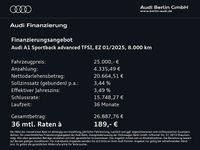 Gebraucht Audi A1 Advanced Plus 116 PS (85 kW) 2025 Pfeilgrau perleffekt/mythossch Limousine