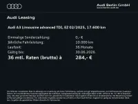 Gebraucht Audi A3 Advanced Plus 150 PS (110 kW) 2025 Navarrablau metallic Limousine