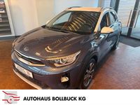 Gebraucht Kia Stonic Spirit 99 PS (72 kW) 2019 (ueu) denimblau met./weiss SUV