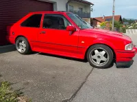 Gebraucht Ford Escort 90 PS (66 kW) 1989 Rot Coupé
