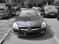 Second-hand Mercedes SLK200 184 CP (135 kW) 2011 Negru Cabrio