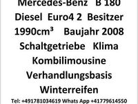 Gebraucht Mercedes B180 2008 Schwarz Van / Kleinbus