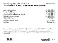 gebraucht BMW X6 xDrive40d M Sport Pro AHK HK Sound Luftfed. LED