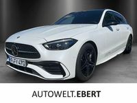 Gebraucht Mercedes C220 AMG 200 PS (147 kW) 2024 Manufaktur opalithweiß bright Kombi
