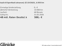 Gebraucht Audi A3 Advanced 116 PS (85 kW) 2025 Mythosschwarz metallic Limousine