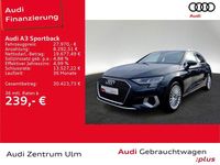 Gebraucht Audi A3 Advanced Plus 150 PS (110 kW) 2022 Manhattangrau metallic Limousine