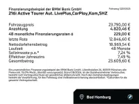 Gebraucht BMW 216 Active Tourer Comfort Edition 122 PS (89 kW) 2025 Schwarz uni (schwarz) Van / Kleinbus
