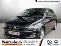 Gebraucht VW Polo Highline 95 PS (69 kW) 2021 Schwarz (deep black perleffekt) Kleinwagen