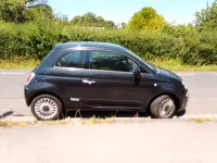 Gebraucht Fiat 500 Lounge 86 PS (63 kW) 2011 Schwarz Kleinwagen