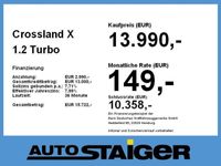 gebraucht Opel Crossland X 1.2 Turbo 2020 Klima, Alu, PDC