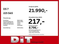 Gebraucht DS Automobiles DS7 Crossback Performance Line Plus 224 PS (164 kW) 2022 Lackierung schwarz perla nera/ SUV