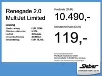 Gebraucht Jeep Renegade Limited 140 PS (102 kW) 2017 Weiß SUV