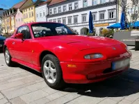Gebraucht Mazda MX5 90 PS (66 kW) 1996 Rot Cabrio