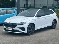 Gebraucht Skoda Scala Monte Carlo 116 PS (85 kW) 2025 Moon white metallic (metallic) Kleinwagen