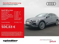 Gebraucht Audi Q8 e-tron S-Line 300 kW (408 PS) 2024 Grau (daytonagrau perleffekt) SUV