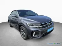 Gebraucht VW T-Roc Cabriolet R-line 150 PS (110 kW) 2024 Rauchgrau metallic schwarz Cabrio