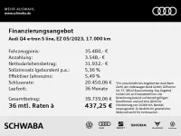 Gebraucht Audi Q4 e-tron S-Line 150 kW (204 PS) 2023 Weiß SUV