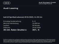 Gebraucht Audi A3 Advanced Plus 150 PS (110 kW) 2025 Pfeilgrau perleffekt Limousine