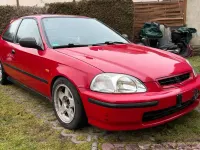 Usata Honda Civic 90 CV (66 kW) 1997 Rosso Coupé