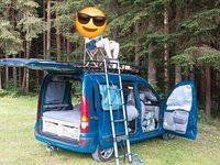 Gebraucht Renault Kangoo Expression 95 PS (69 kW) 2006 Grün Van / Kleinbus