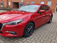 Gebraucht Mazda 3 Sports-Line 105 PS (77 kW) 2017 Rot Limousine
