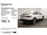 Gebraucht Audi Q6 Sportback e-tron Sport 284 kW (387 PS) 2025 Gletscherweiß metallic SUV